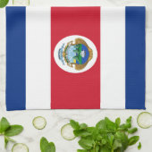 Linge De Cuisine Drapeau patriotique du Costa Rica (Plié)