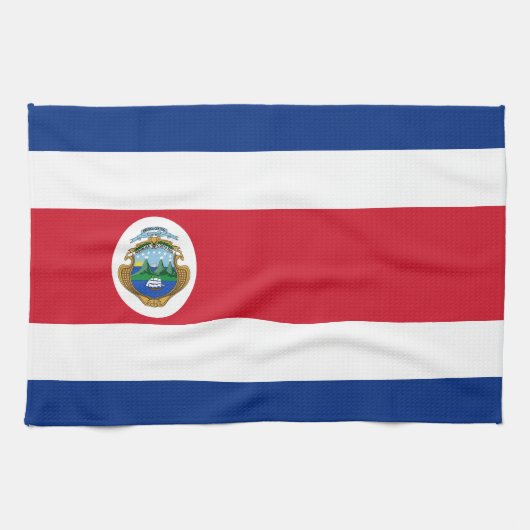 Linge De Cuisine Drapeau patriotique du Costa Rica (Horizontal)