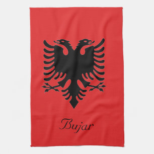 Linge De Cuisine Drapeau personnalisé de l'aigle à double tête d