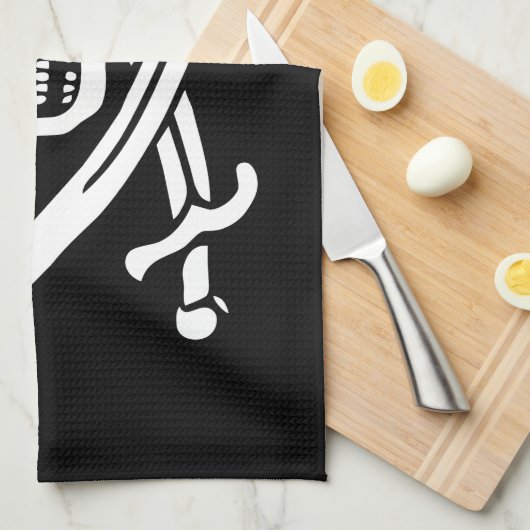 Linge De Cuisine Drapeau pirate (Quart Plié)