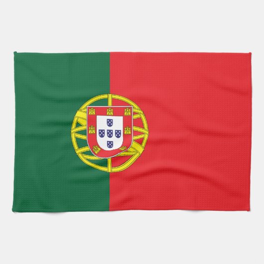 Linge De Cuisine Drapeau Portugal (Horizontal)
