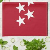 Linge De Cuisine Drapeau (régional) de Madrid Espagne (Plié)