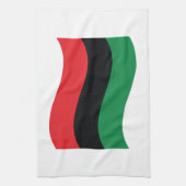 Linge De Cuisine Drapeau rouge, noir et vert (Vertical)