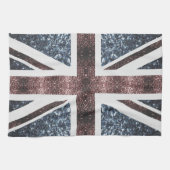 Linge De Cuisine Drapeau rustique britannique rouge bleu étincelles (Horizontal)