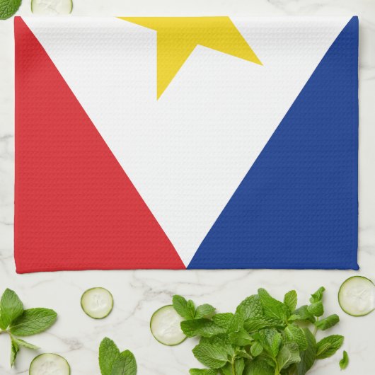 Linge De Cuisine Drapeau Saba (Plié)