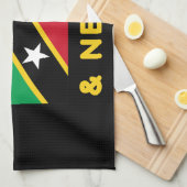 Linge De Cuisine Drapeau Saint-Kitts-Et-Nevis Indépendance Caraïbes (Quart Plié)