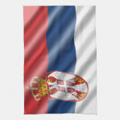 Linge De Cuisine Drapeau serbe (Vertical)