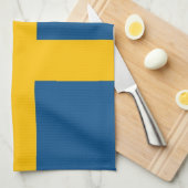 Linge De Cuisine Drapeau suédois (Quart Plié)