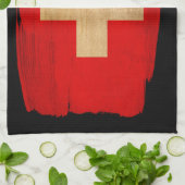 Linge De Cuisine Drapeau suisse (Plié)