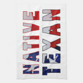 Linge De Cuisine Drapeau texan natif (Vertical)