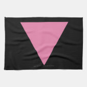 Linge De Cuisine Drapeau triangle rose de SlipperyJoe drapeau rose (Horizontal)