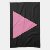 Linge De Cuisine Drapeau triangle rose de SlipperyJoe drapeau rose (Vertical)