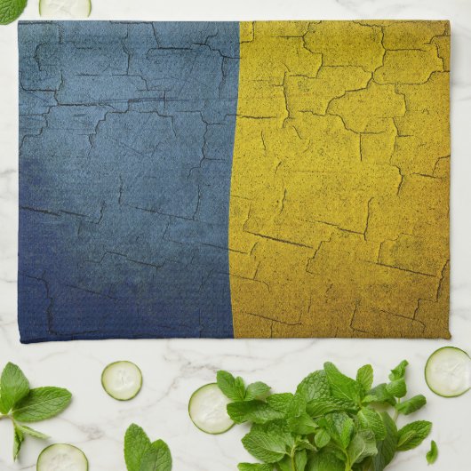 Linge De Cuisine Drapeau ukrainien (Plié)