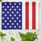 Linge De Cuisine drapeau USA (Plié)