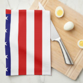 Linge De Cuisine drapeau USA (Quart Plié)