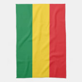 Linge De Cuisine Drapeau vert, or (jaune) et rouge (Vertical)
