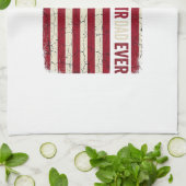 Linge De Cuisine Drapeau vertical vintage papa pompier (Plié)