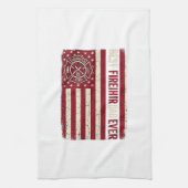 Linge De Cuisine Drapeau vertical vintage papa pompier (Vertical)