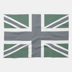 Linge De Cuisine Drapeau vintage gris classique Union Jack britanni