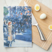 Linge De Cuisine Drapeaux Cinquième Avenue par Childe Hassam, Art V (Quart Plié)