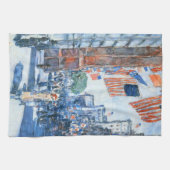 Linge De Cuisine Drapeaux Cinquième Avenue par Childe Hassam, Art V (Horizontal)