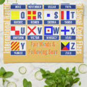 Linge De Cuisine Drapeaux de code maritimes de signal (Plié)