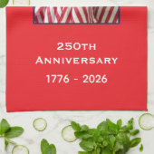 Linge De Cuisine Drapeaux patriotiques américains pour le 250e anni (Plié)