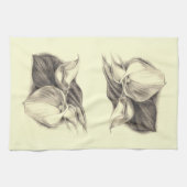 Linge De Cuisine Drawing de Calla Lilie (Horizontal)