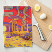 Linge De Cuisine Dreamland psychédélique (Quart Plié)