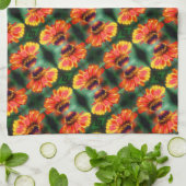 Linge De Cuisine Dreamy Zinnia Flower Motif (Plié)