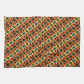 Linge De Cuisine Dreamy Zinnia Flower Pattern    (Horizontal)