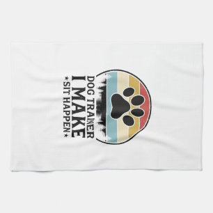 Linge De Cuisine Dresseur de chiens, je fais asseoir, maillot vinta