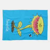 Linge De Cuisine Drôle carnivore Vénus piège à mouches plante dessi (Horizontal)