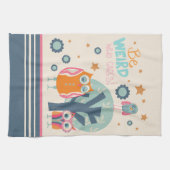 Linge De Cuisine Drôle Chouettes Maigre Être Une Citation Bizarre (Horizontal)