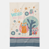 Linge De Cuisine Drôle Chouettes Maigre Être Une Citation Bizarre (Vertical)