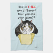 Linge De Cuisine drôle Chubby Tabby Cat Box (Vertical)