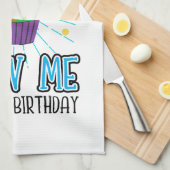 Linge De Cuisine Drôle Cupcake Chandle Blow Me C'est mon anniversai (Quart Plié)