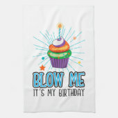 Linge De Cuisine Drôle Cupcake Chandle Blow Me C'est mon anniversai (Vertical)