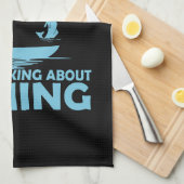 Linge De Cuisine Drôle de dire sur la pêche (Quart Plié)