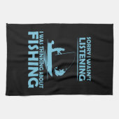 Linge De Cuisine Drôle de dire sur la pêche (Horizontal)