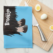 Linge De Cuisine Drôle dessin animé de boeuf musqué (Quart Plié)