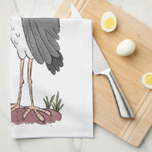 Linge De Cuisine Drôle dessin animé de cigogne en marabou (Quart Plié)