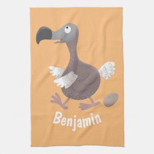 Linge De Cuisine Drôle dessin animé d'oiseau de dodo