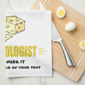 Linge De Cuisine Drôle J'adore Le Fromage (Quart Plié)
