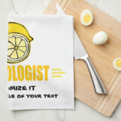 Linge De Cuisine Drôle, j'aime les citrons (Quart Plié)