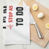 Linge De Cuisine Drôle je suis des conceptions retirées (Quart Plié)