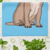 Linge De Cuisine Drôle joyeux dessin animé de chien de carlin (Plié)