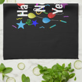 Linge De Cuisine Drôle Joyeux Nouvel An Réveillon 2023 Décorations (Plié)