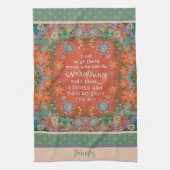 Linge De Cuisine Drôle Maman Citer Floral Dragonfly Orange Nom (Vertical)