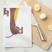 Linge De Cuisine Drôle mignon dachshund pour parent chien long (Quart Plié)